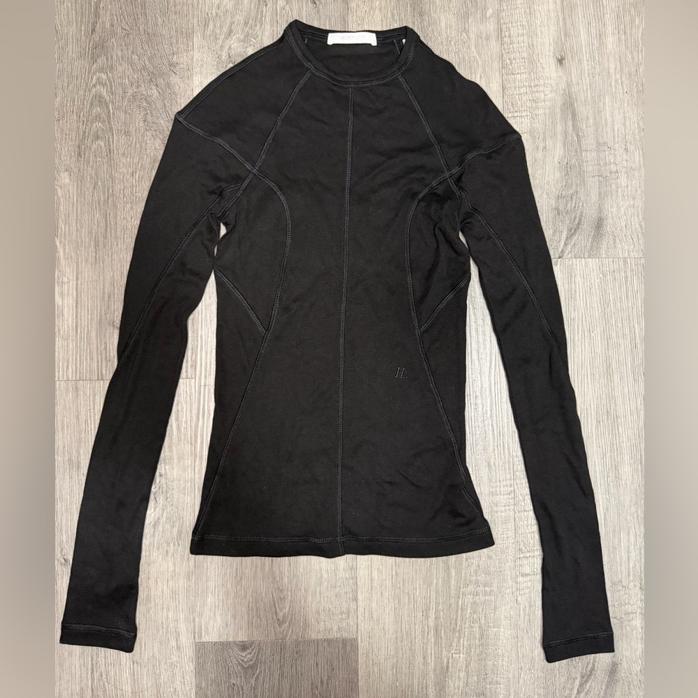 Helmut Lang Black Long Sleeve Tee